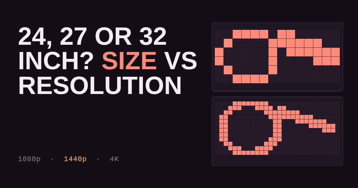 Two grids of pixels drawing the same circle and line, one coarse and blocky, one fine and smooth