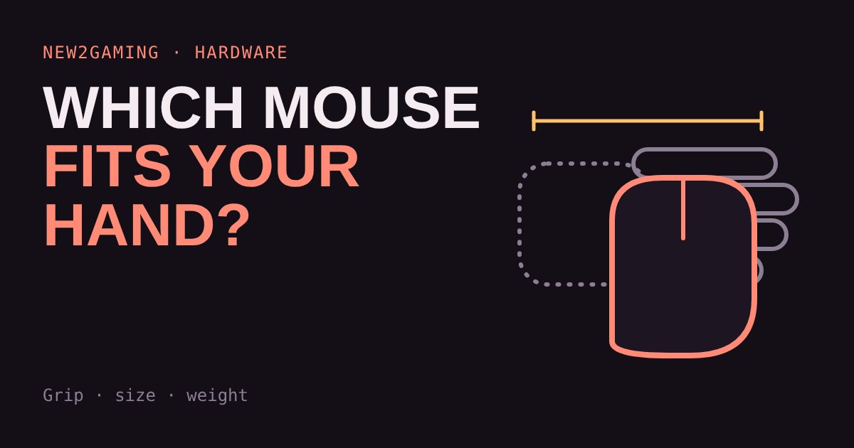 A hand outline with a mouse drawn over it to compare size