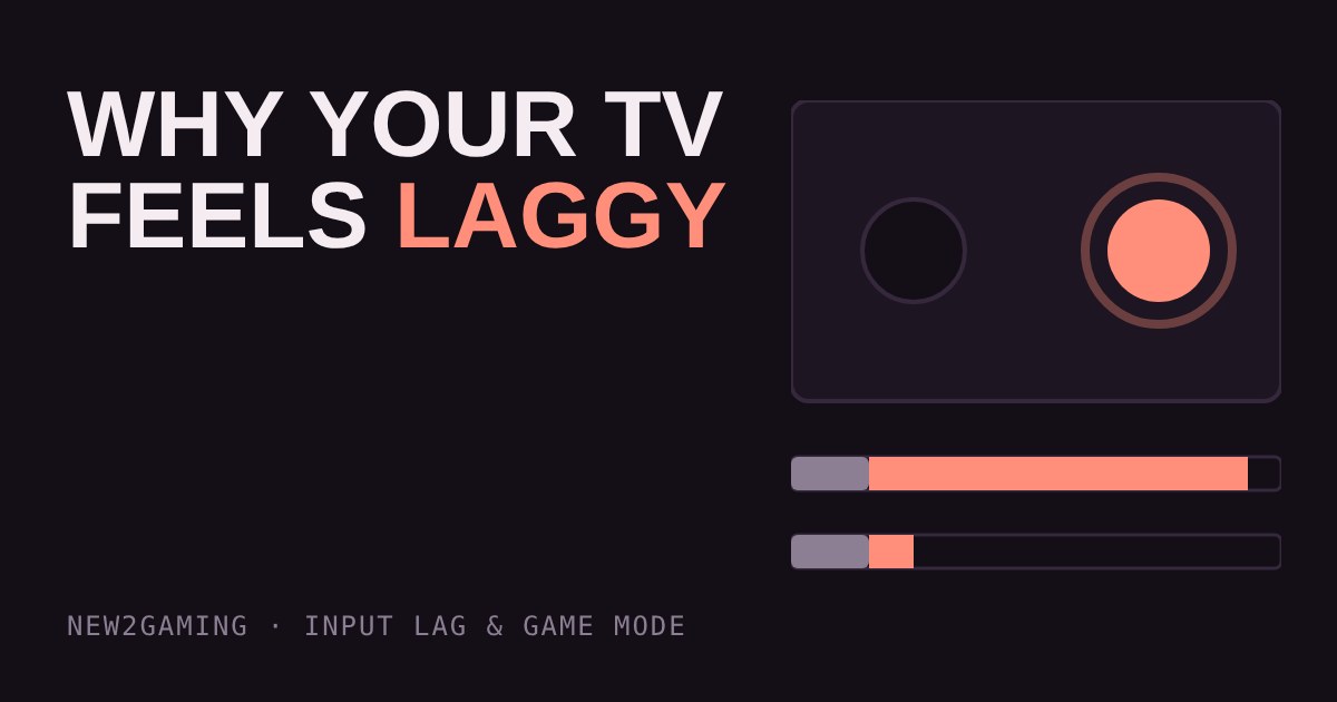 Two lamps on a TV screen, one lighting late, above a long and a short delay bar